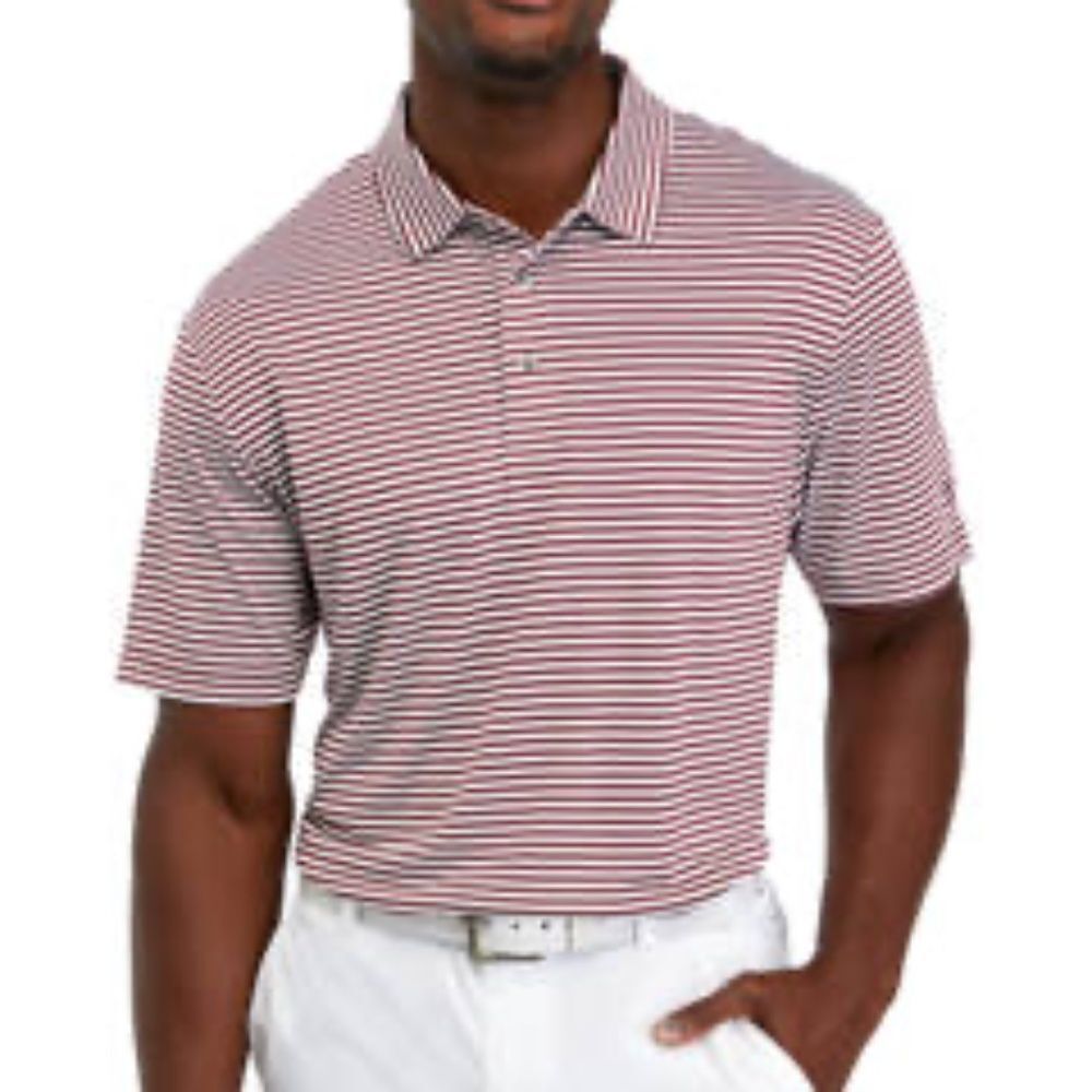 Pro Tour Cool Play Striped Polo Hyacinth L‎ NWT